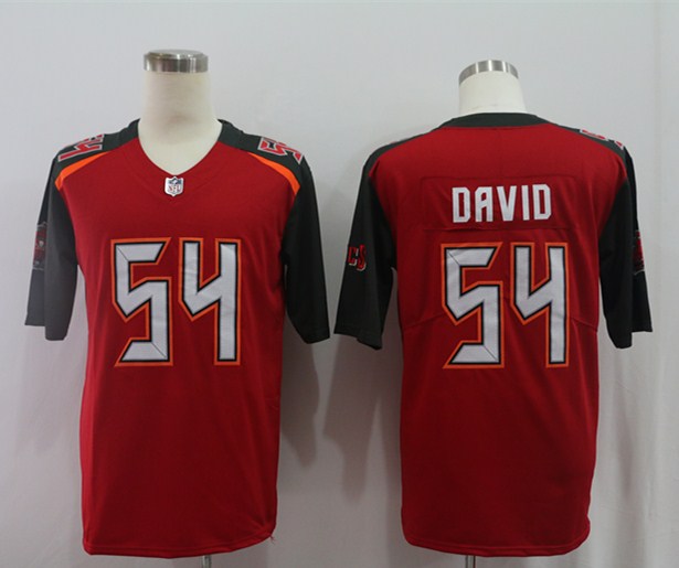 Men's Tampa Bay Buccaneers Lavonte David #54 Red Jersey
